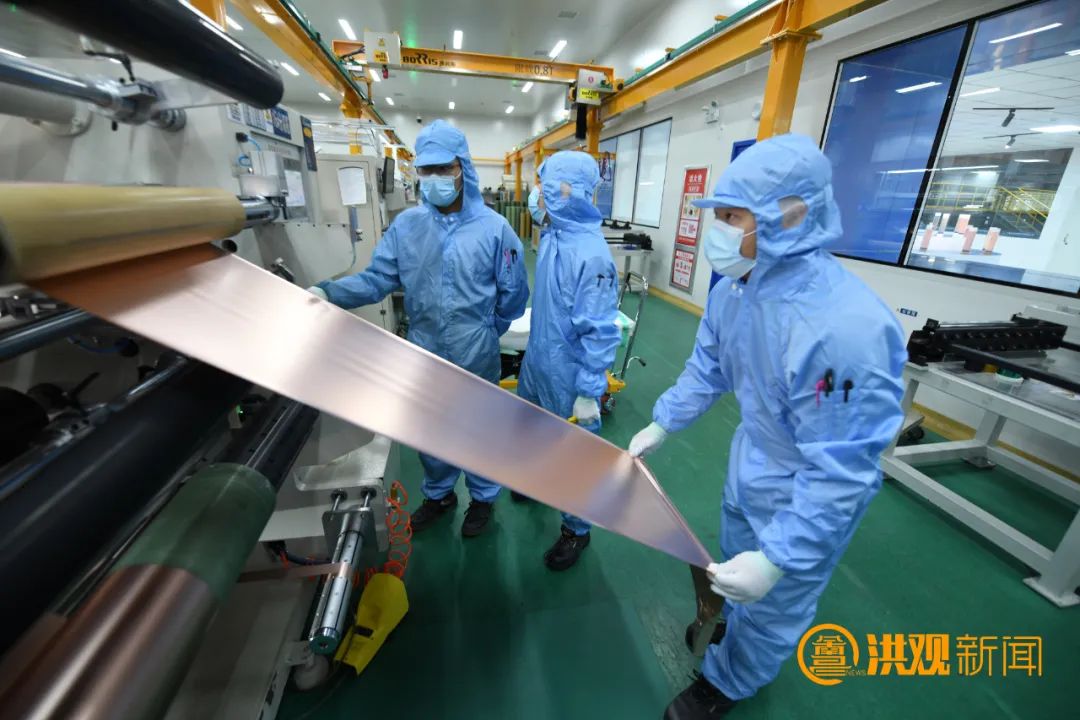 江西省江铜铜箔科技股份有限公司生产车间