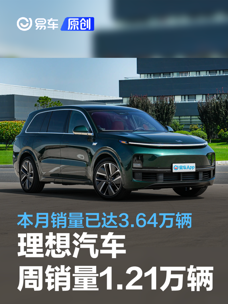 12.18-12.24理想汽车周销量1.21万辆 本月销量已达3.64万辆