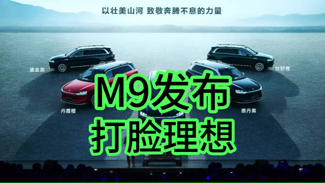 M9发布碰撞视频，两辆大货车挤压一辆M9，展示A柱和B柱的刚性……