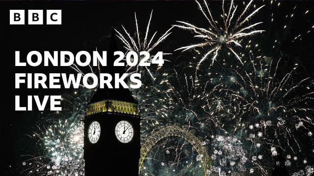 2024年伦敦跨年烟火表演完整版来啦！