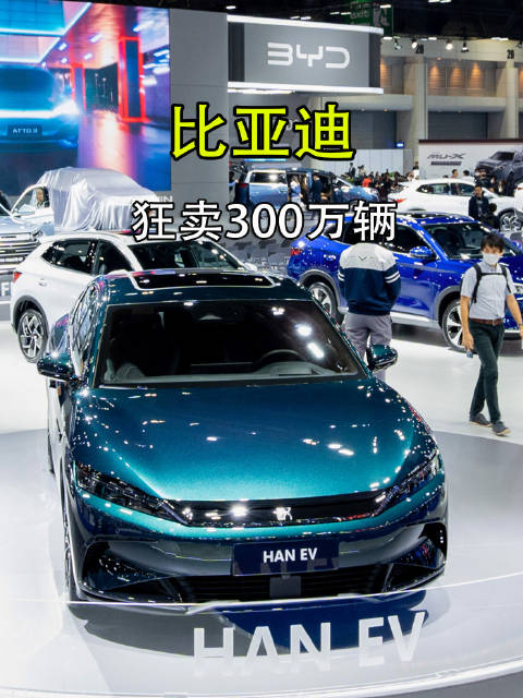 比亚迪年销破300万辆，超越特斯拉，夺下新能源汽车销冠