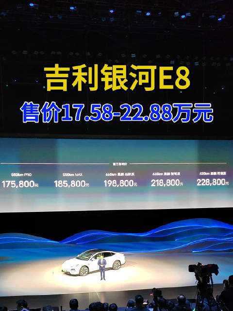 吉利银河E8上市