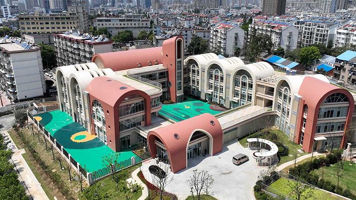 2023年秋季学期投入使用的合肥市板桥里幼儿园。全媒体记者 郭如琦 摄 (图源:合肥日报)