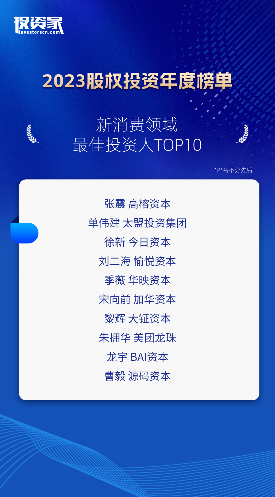 “投资家网·2023股权投资年度榜单”重磅发布