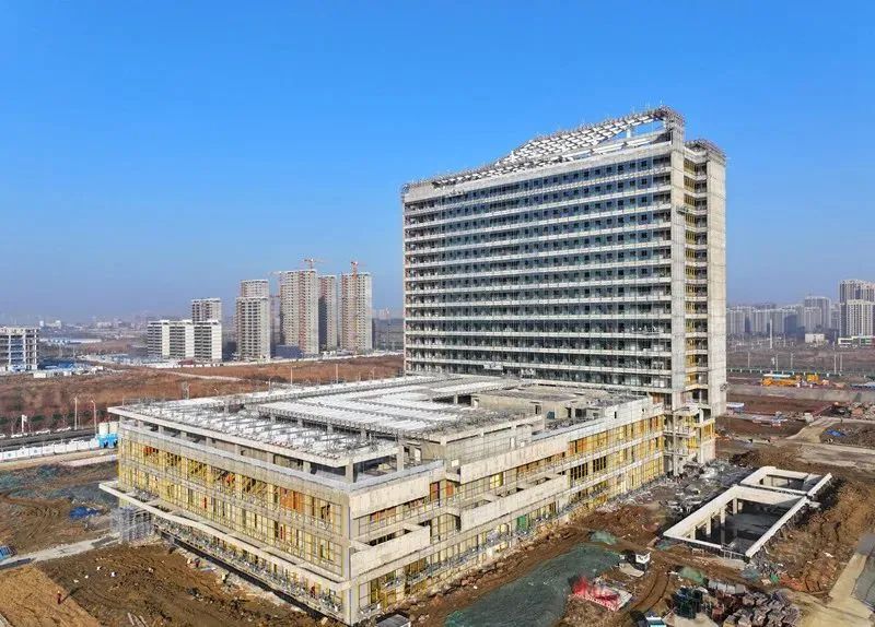 图为建设中安徽省胸科医院肥西院区