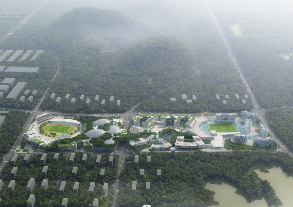 北京师范大学重庆科学城实验学校效果图。 图:西部重庆科学城