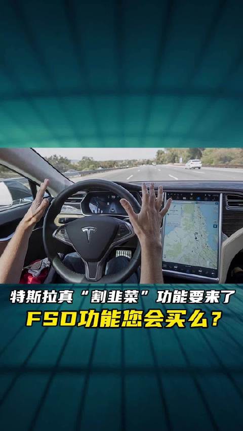 特斯拉真“割韭菜”功能要来了 FSD功能您会买么？