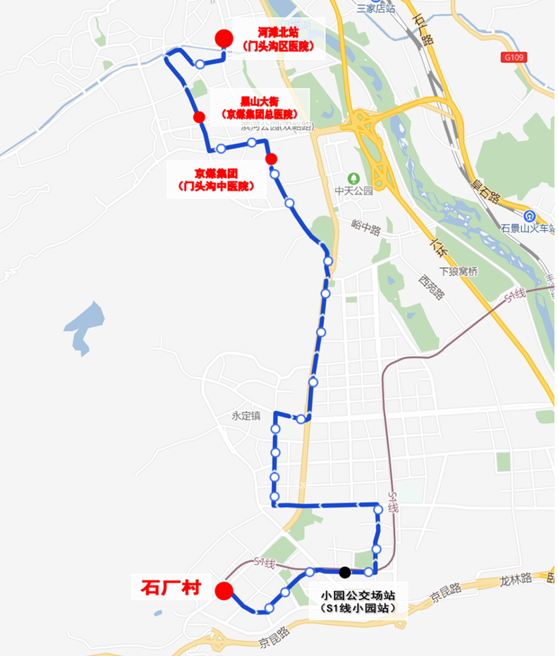 通医专线8路由示意图