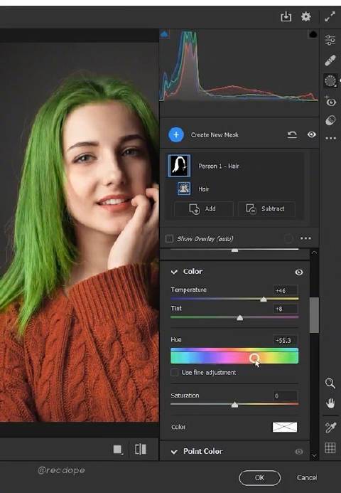 如何在 Photoshop 中更改头发颜色？来看看这个一分钟视频教程……