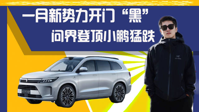1月新势力放榜：环比开门“黑”，问界夺冠小鹏猛降！