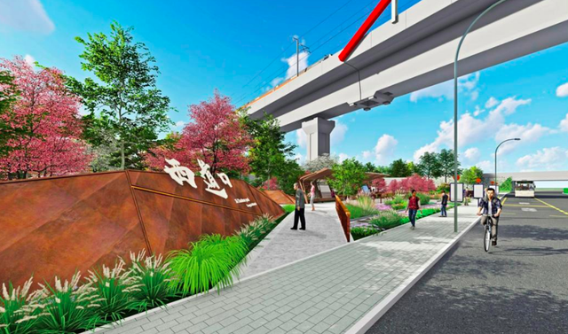 “铁路沿线安享空间”场景建设宛平街道段效果图