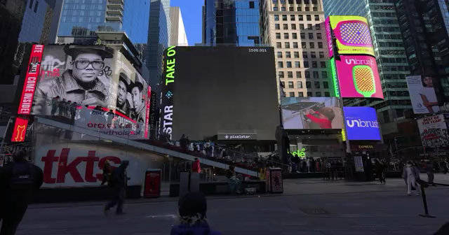 一二映像 纽约时代广场大屏MIFI 大屏路透屏纳斯达克大屏……