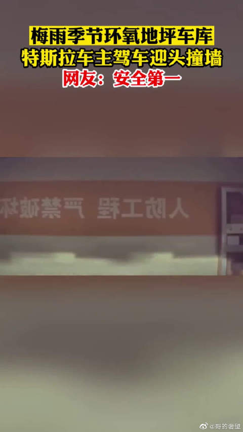 特斯拉车主驾车迎头撞墙，网友：安全第一