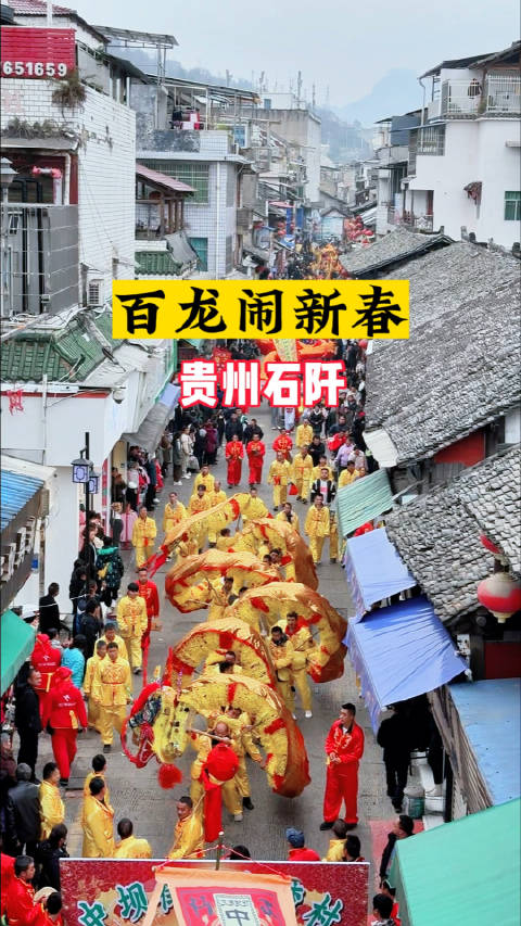 贵州石阡：百龙闹新春，欢庆毛龙节……