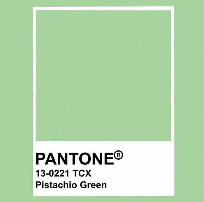 pistachio green色号及相关话题;图片来源:instagram截图