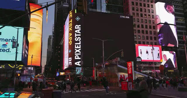 一二传媒：美国纽约时代广场大屏Mifi大屏