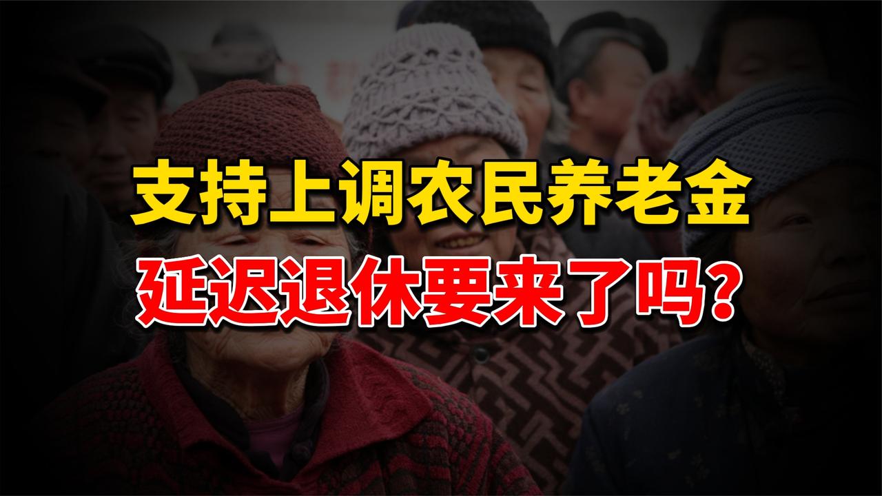 支持上调农民养老金！“延迟退休”真要来了吗？