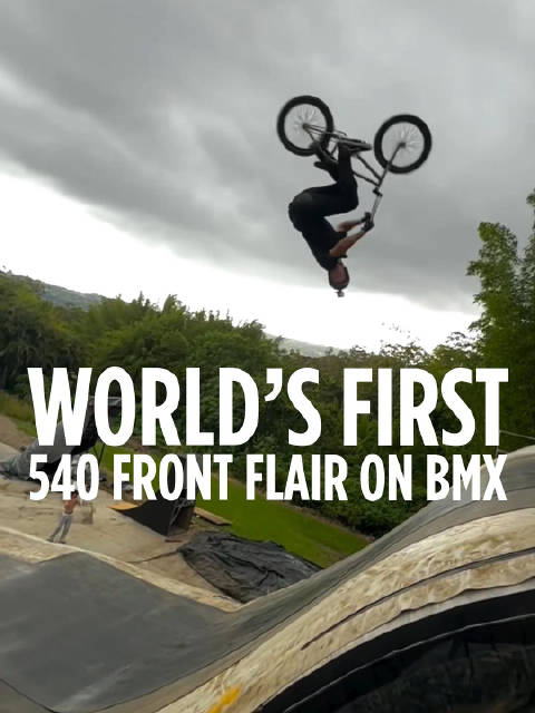 世界第一 🌎 Ryan Williams完成了世界首个在BMX上的540 Front Flair！