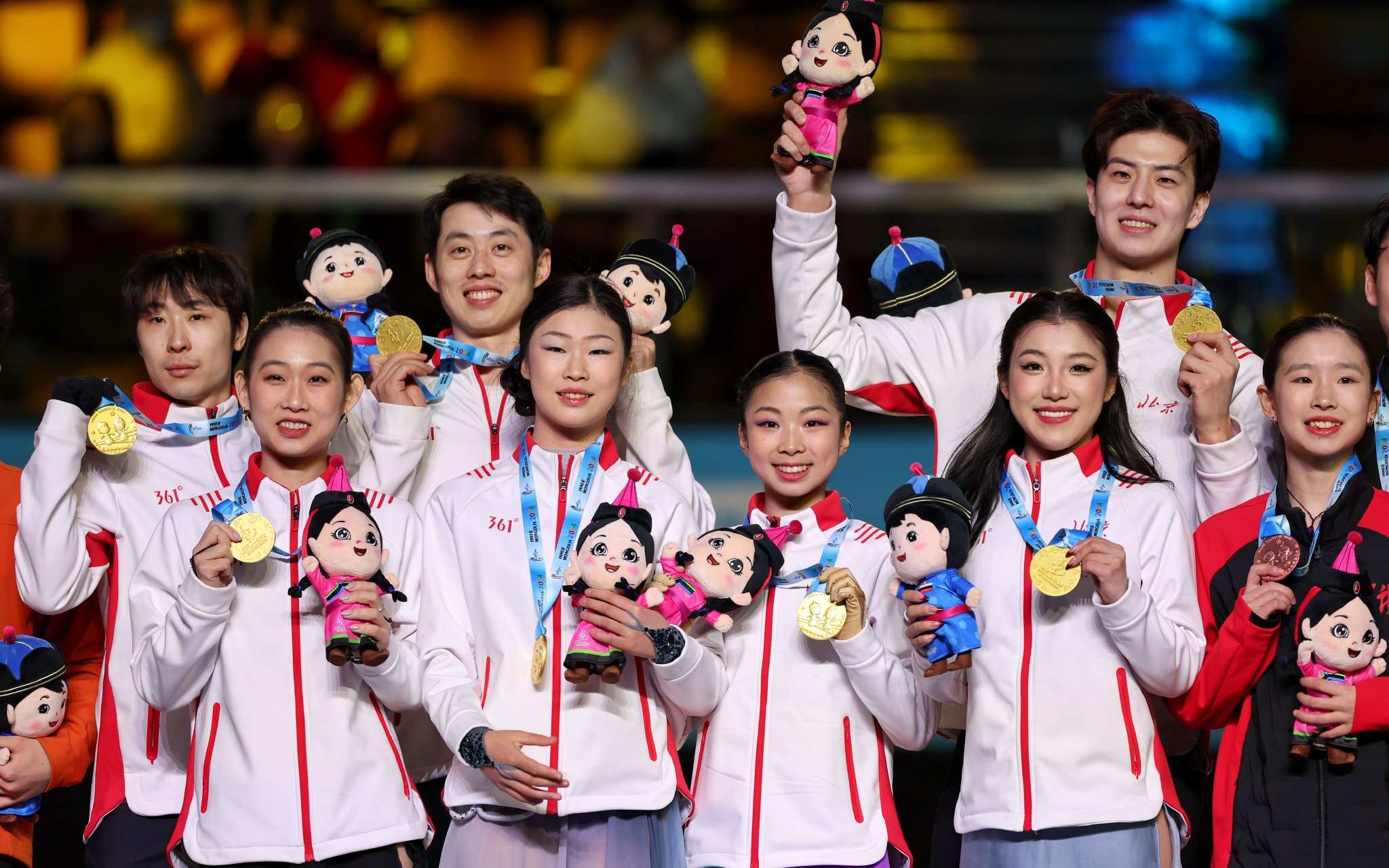 2月22日，十四冬花樣滑冰公開組團體賽，北京隊以滿分成績奪冠。 新京報記者 王飛 攝
