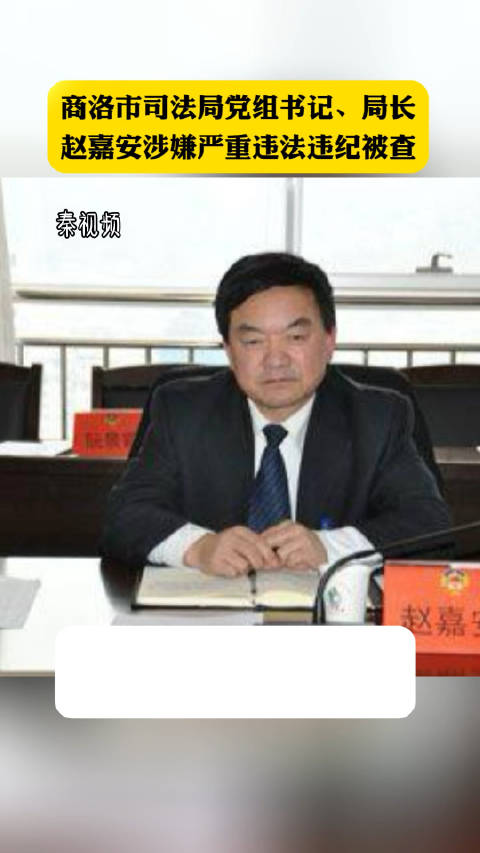 商洛市司法局党组书记、局长赵嘉安接受审查调查