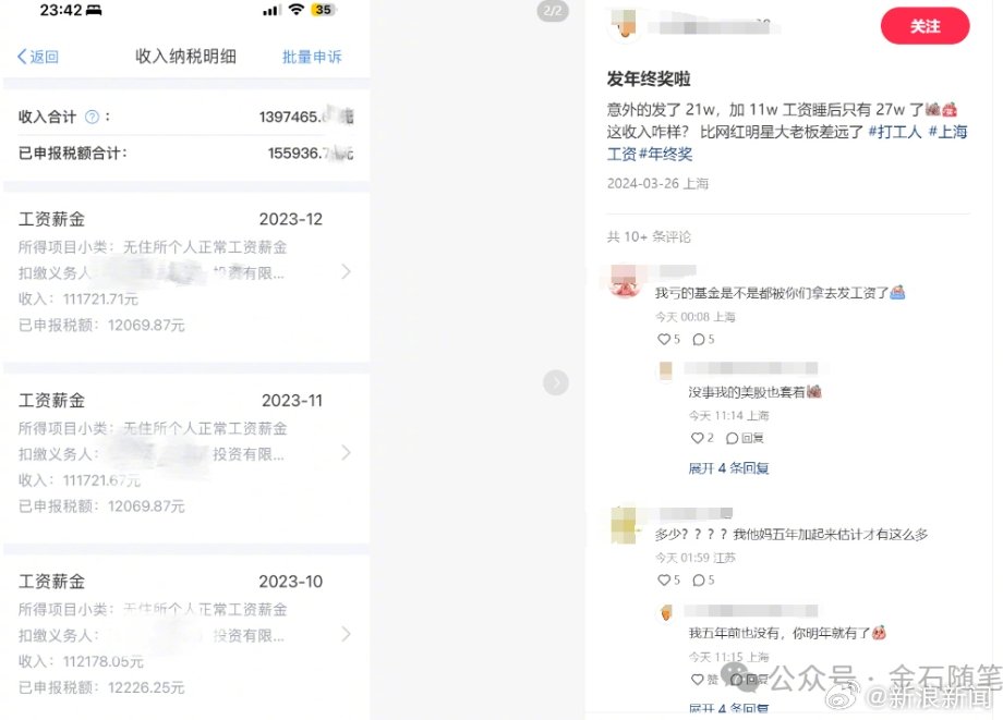 金融圈又见炫富 疑似私募员工年薪140万交税15万|私募|年薪_新浪新闻