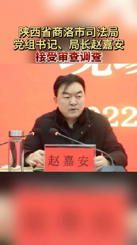 陕西省商洛市司法局党组书记、局长赵嘉安接受审查调查（潮安检察）