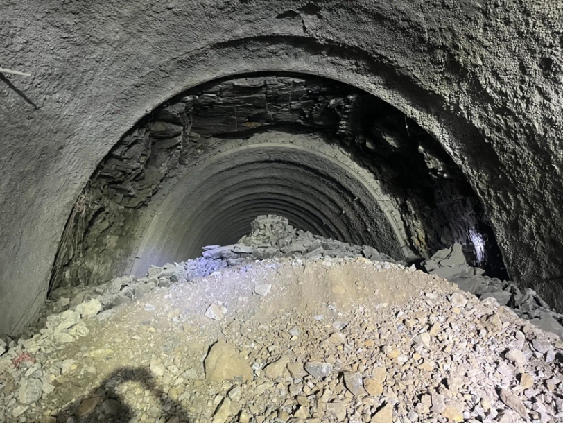 27号线缙云山隧道施工现场。施工方供图