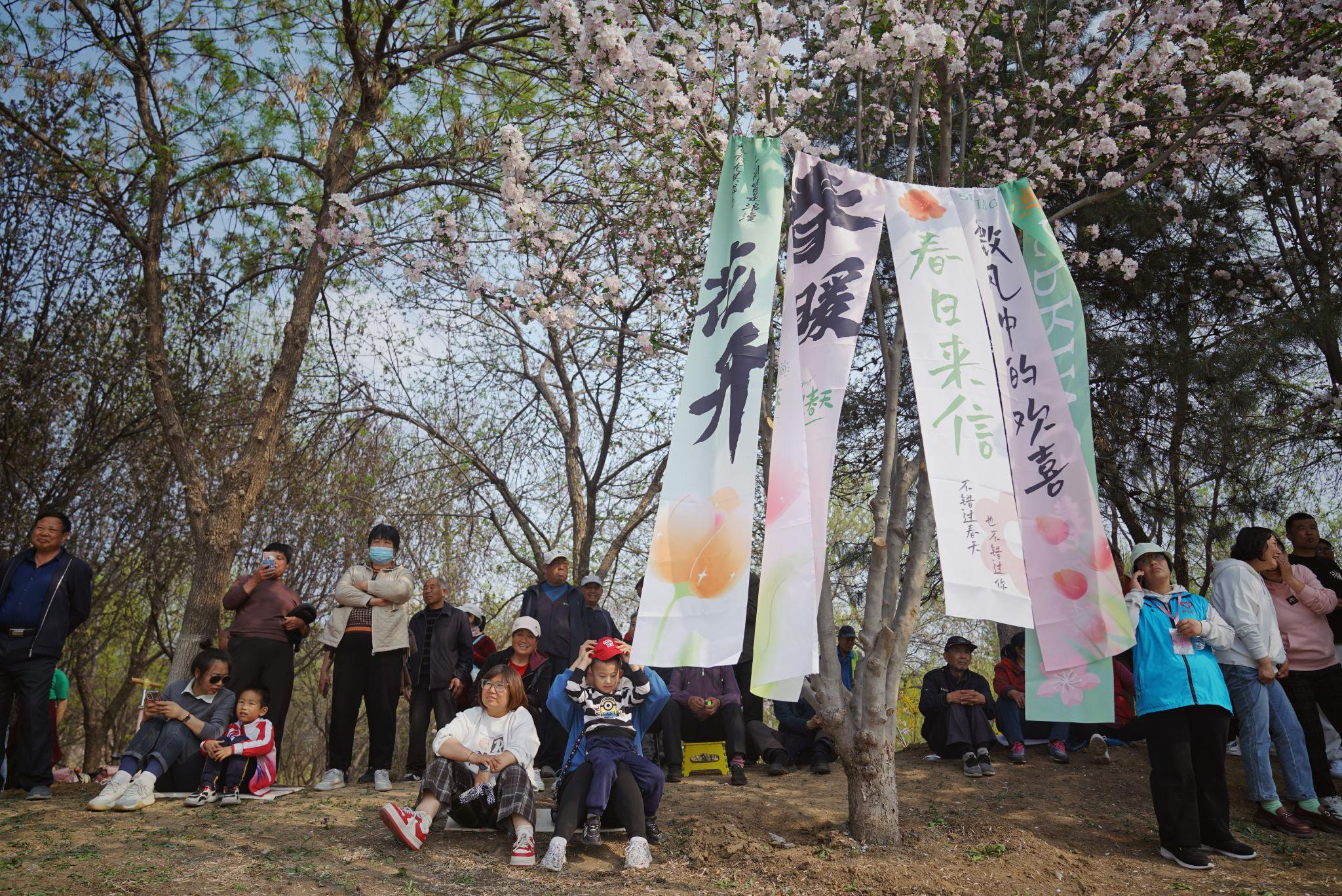 「物流新馬坊 早櫻音樂季」系列惠民招商活動上，市民觀看演出。新京報記者 薛珺 攝