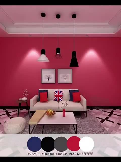 客厅配色不单调，10款客厅高级配色方案给你灵感！