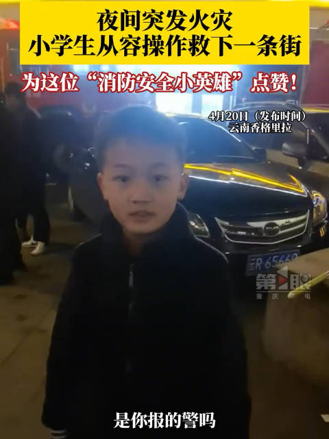 夜间突发火灾，小学生教科书式报火警救下一条街 ！