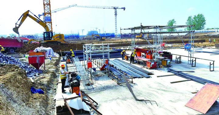 禹会区最大在建保租房项目完成基础施工