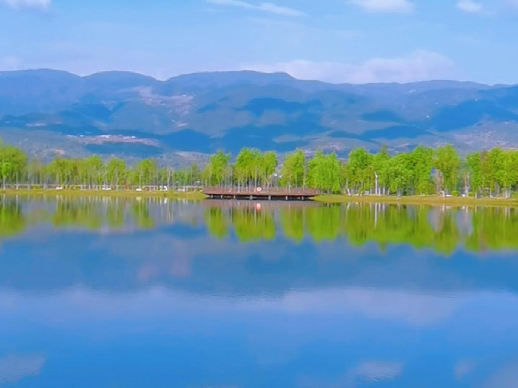 洱海的源头茈碧湖 这里山清水秀，自然生态非常完美治愈系风景