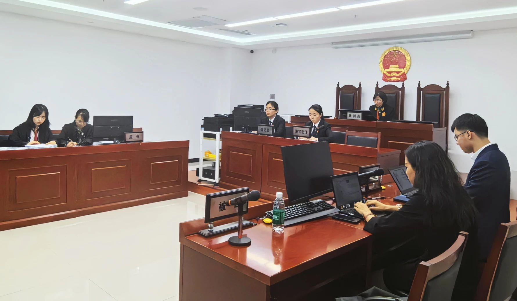 庭審現場。 圖源：北京互聯網法院