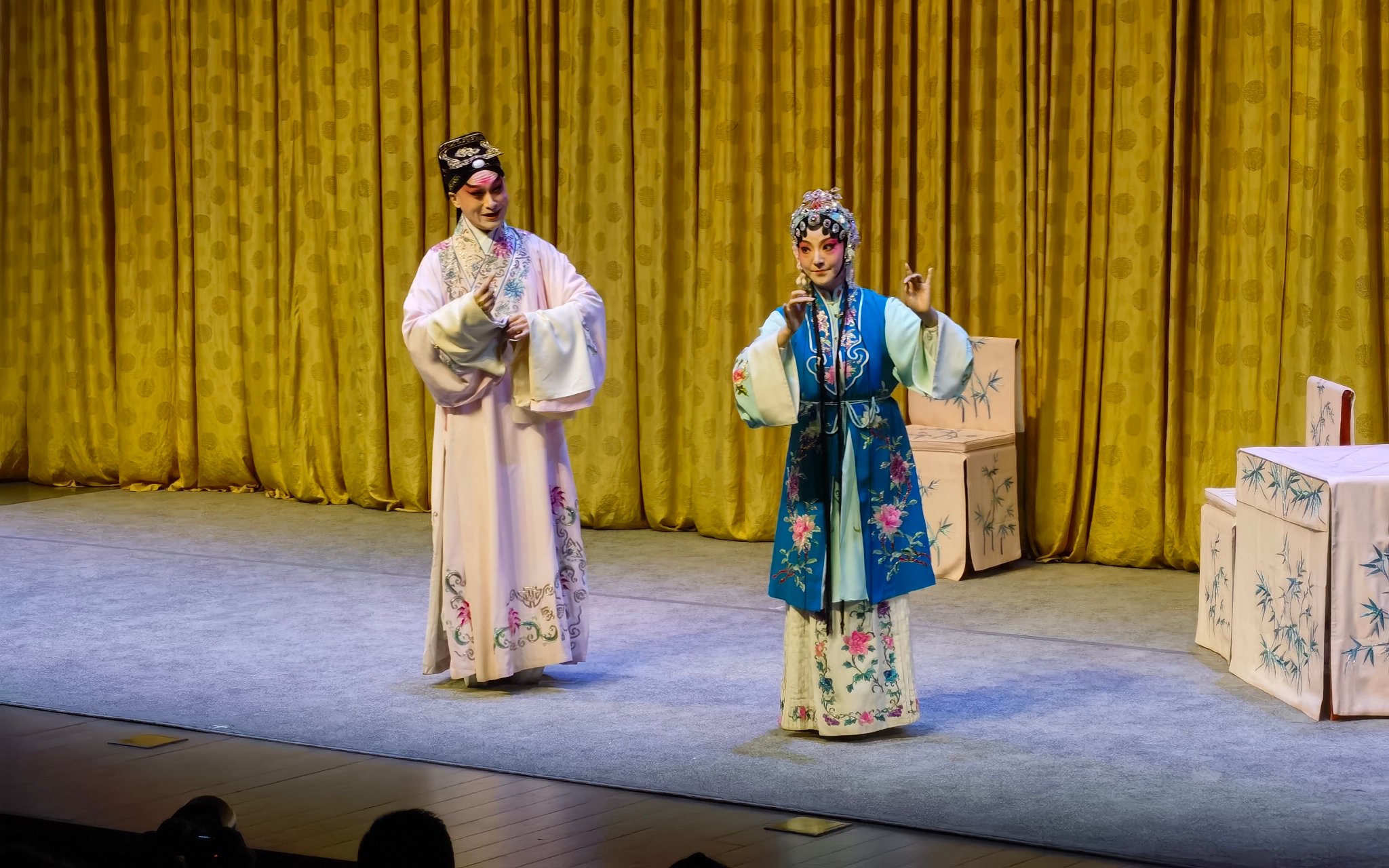4月28日晚，北方崑曲劇院的演員們帶來了一出《河東獅吼》。新京報記者 楊菲菲 攝