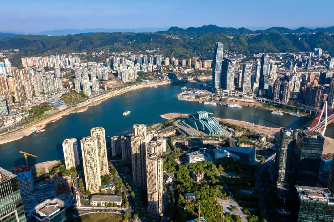 鸟瞰江北嘴重庆城市影像师张坤琨摄