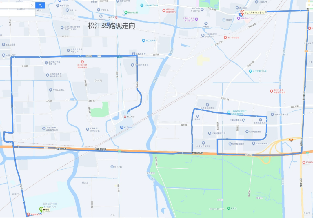 松江39路现走向(点击可查看大图)