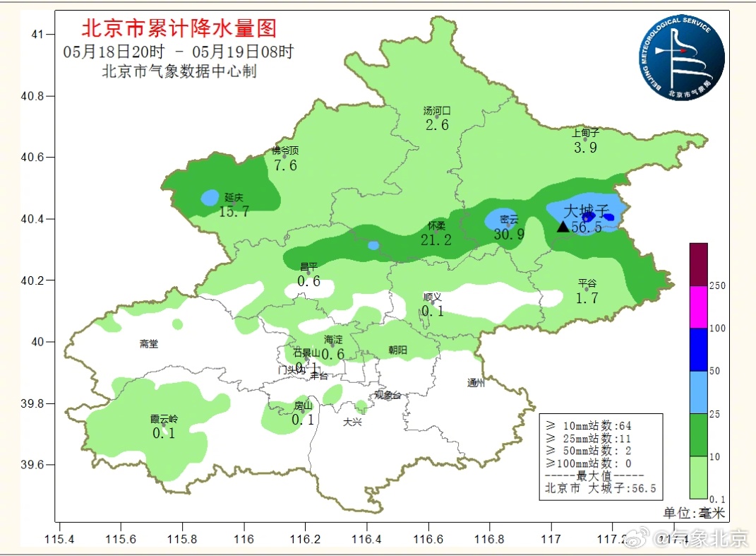 圖/「氣象北京」官博