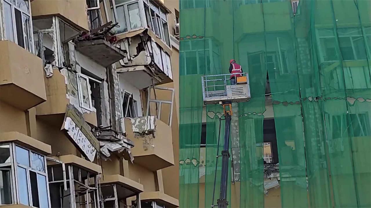 哈尔滨一居民楼爆炸