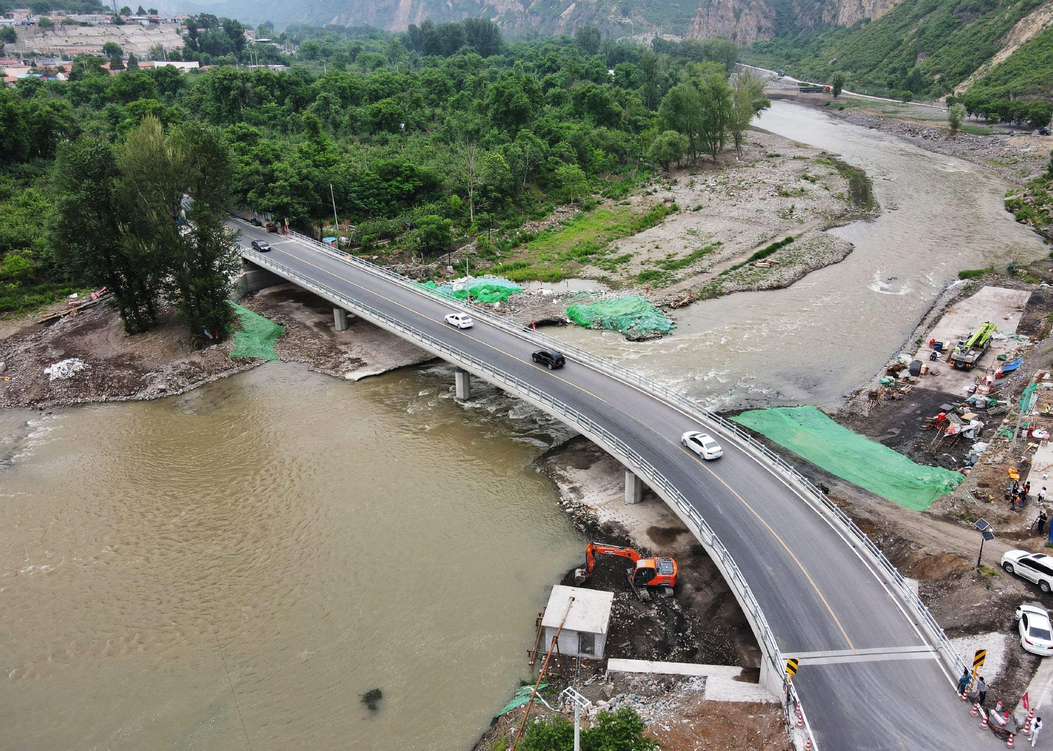 青白口橋修復完成，目前已通車。新京報記者 王貴彬 攝