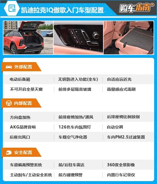 推荐标准续航版 凯迪拉克IQ傲歌购车指南插图7 推荐标准续航版 凯迪拉克IQ傲歌购车指南插图7