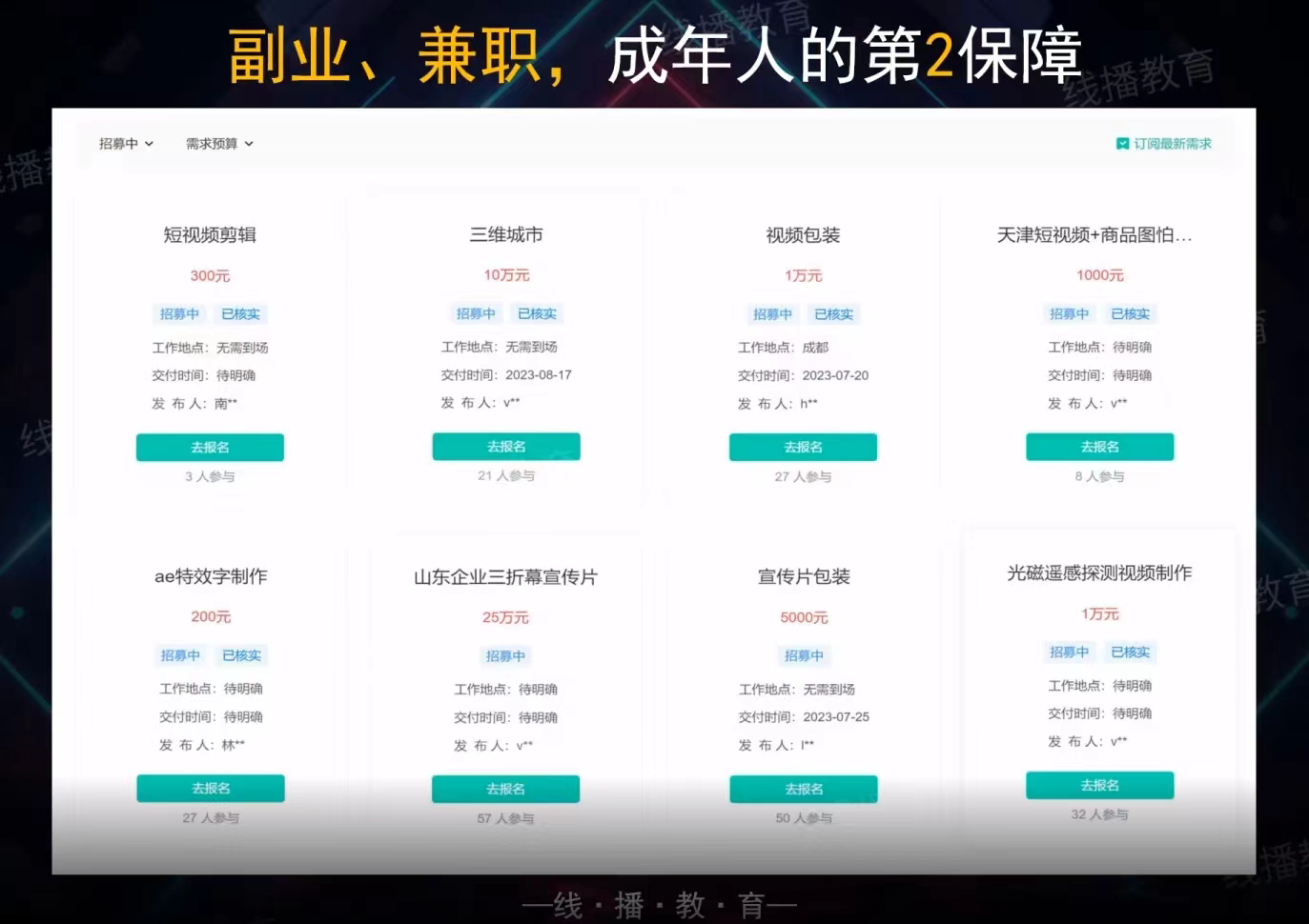 涉嫌诈骗犯罪的团伙在网络平台发布的广告。上海警方供图