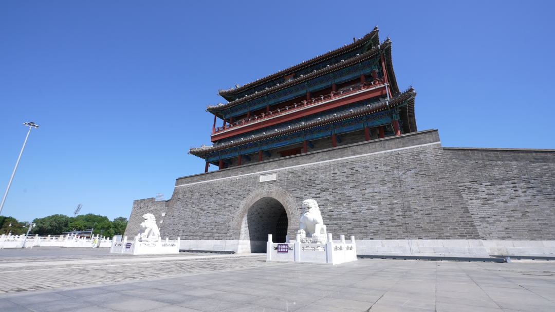 ▲重建后的永定门城楼