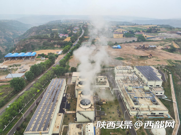 俯瞰庆阳圣元环保电力有限公司园区全景