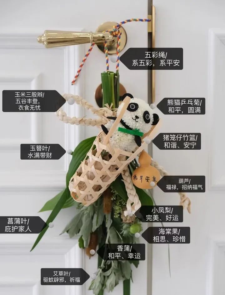 熊猫款端午门挂。图源:潮新闻