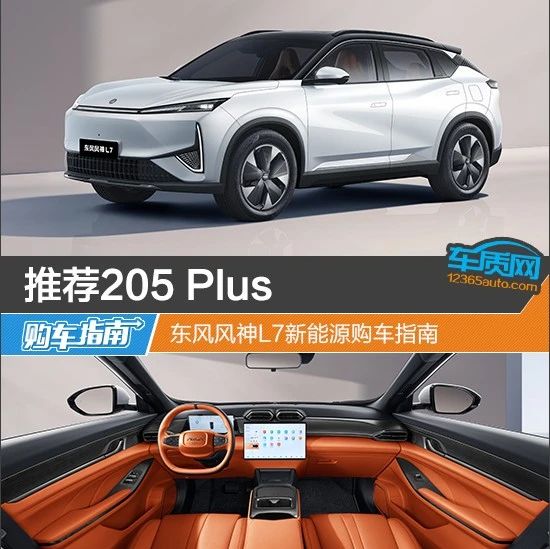 推荐205 Plus 东风风神L7新能源购车指南