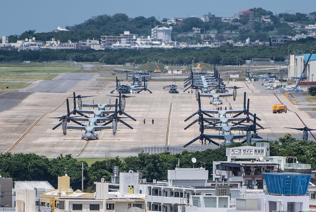 △駐日美軍普天間基地(資料圖)