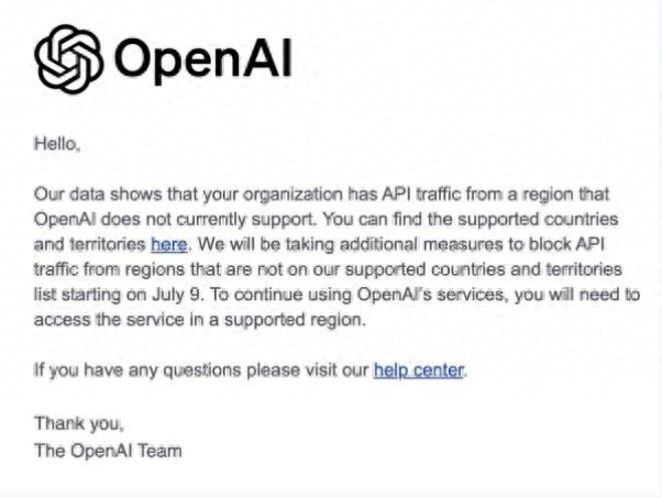 open ai停止对中国提供api服务,大模型套壳公司或已走到生死存亡关头