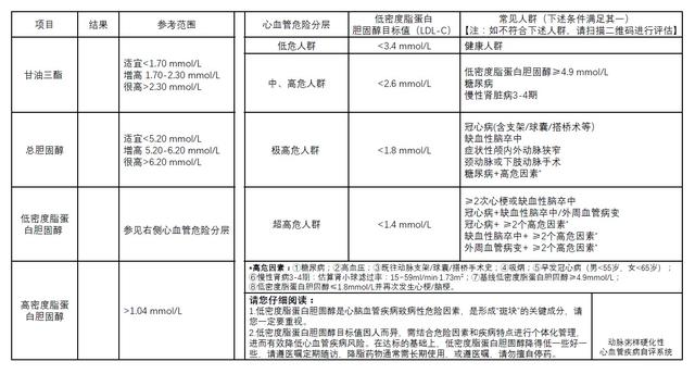 新版血脂化验单模板。受访者供图
