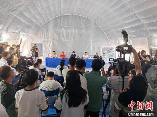 7月8日下午的新聞發布會現場。中新社記者 白祖偕 攝