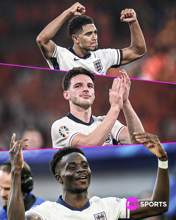 WhoScored:2024年欧洲杯评分最高的英格兰球员|英格兰|欧洲杯|贝林厄姆_新浪新闻